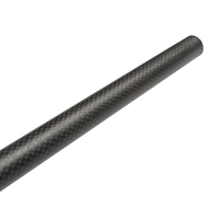 Tube en fibre de carbone mat tissé sergé 3K, haute résistance, léger, pour pièces de bricolage d'avions RC et drones