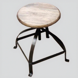 Taburete de bar moderno de metal con asiento de madera, precio de fábrica al por mayor, muebles industriales para hotel, restaurante, casa de campo - Product Image 1