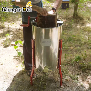 Extracteur de miel manuel en acier inoxydable à 2 cadres, centrifugeuse pour équipement d'apiculture - Product Image 3