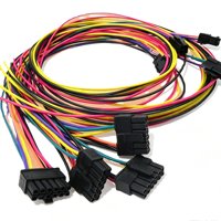 Harness Kabel Otomotif Kustom dengan Kabel Berinsulasi Multi-Warna & Konektor Hitam, OEM/ODM untuk Sistem Kelistrikan Kendaraan