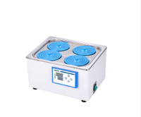 Bain-marie thermostaté numérique en acier inoxydable pour laboratoire, chauffage électrique, température constante RT+5~100°C, 800W