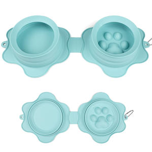 Tazón Plegable para Perro, Portátil, para Viajes y Paseos al Aire Libre, Anti-Asfixia, Alimentación Lenta - Product Image 5