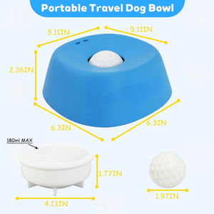 Slow Feeder Hundenäpfe für Flüssige Leckerlis, Rutschfester Knochenbrühe-Hundeleckschale, 3/4 Tasse Joghurt Welpen-Leckspielzeug - Product Image 2