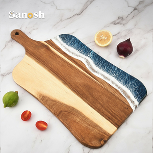 Sanosh bền keo gỗ thớt nhựa Epoxy phục vụ bảng cho nhà bếp thân thiện với môi pho mát charcuterie bít tết Hội Đồng Quản Trị - Product Image 5