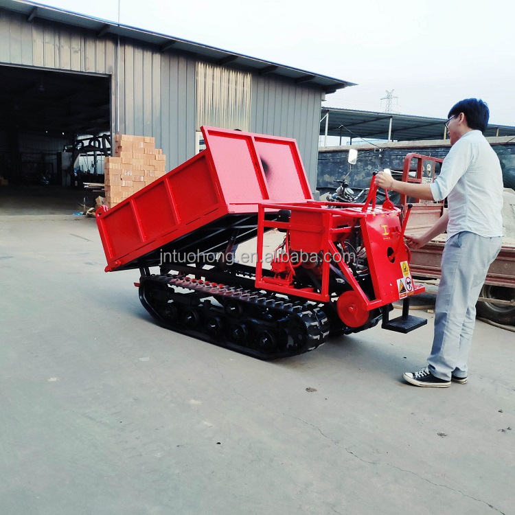 China agriculture crawler carrier transporter 1 ton dumper truck