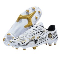 Chaussures de football à crampons longs pour enfants, grande taille, unisexe, tige en PU, doublure en maille, semelle extérieure en caoutchouc, printemps été automne, pour le marché international