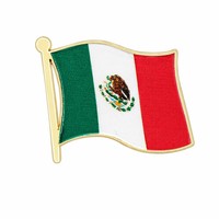 Pin de Solapa Esmaltado con Diseño Personalizado de Bandera Nacional, Broche Metálico para Regalo Empresarial