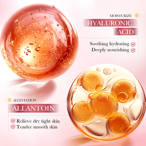Crème hydratante réparatrice apaisante à l'aloe vera et au niacinamide rose SADOER 50g, facilement absorbée, soin de la peau - Product Image 3
