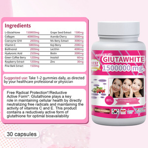 Capsules molles <span class=keywords><strong>de</strong></span> L-Glutathion végétaliennes bio les plus vendues pour adolescents - Puissant complément blanchissant pour la peau - Product Image 4
