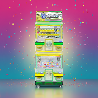 Machine à poupées électronique haut de gamme en bois et métal pour quatre joueurs, avec accepteur de billets, pour centres de jeux d'amusement, tension universelle, Naughty