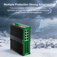 Switch PoE industriel L2 géré 16 ports Gigabit complet avec 8 emplacements SFP fibre optique 56 Gbit/s en stock