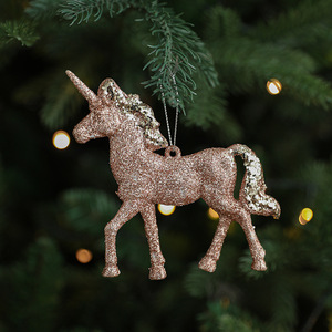 Pendentif maison renne scintillant de Noël, décorations de Noël, ornements pour sapin de Noël, articles d'ambiance, vente en gros - Product Image 2