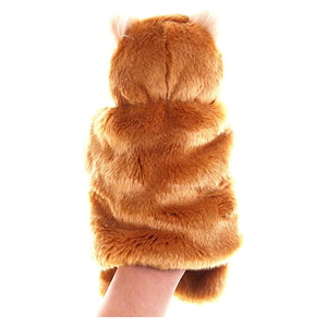 Marioneta <span class=keywords><strong>de</strong></span> Mano <span class=keywords><strong>de</strong></span> Peluche <span class=keywords><strong>de</strong></span> Búho Marrón <span class=keywords><strong>de</strong></span> 10 Pulgadas con Nariz Negra y Pelaje Suave para Juego Imaginativo y Contar Historias en la Habitación del Bebé - Product Image 2