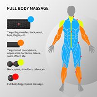 Ensemble de rouleaux en mousse 5-en-1 pour massage des points de pression des tissus profonds, en polypropylène expansé, fermeté moyenne, pour fitness, Pilates, yoga
