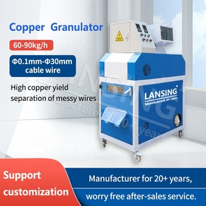 LX-200 nhỏ cáp đồng granulator Máy phế liệu phế liệu đồng nhôm dây cạo tách tái chế máy 90 kg/giờ - Product Image 3