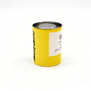 Lemon Candy Paper Tube Food Grade Paper Tube Packaging Eco-friendly and Biodegradable Tin Cap for Moisture Resistance - Product Image 2