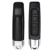 Télécommande universelle pour porte de garage, code d'apprentissage, automatique, voiture, 4 boutons, clé 315/433 MHz