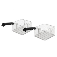 Friteuses électriques professionnelles à double cuve en acier inoxydable pour cuisine commerciale à vendre