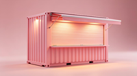 Promotion : Kiosque de café, bar à domicile, bureau, restaurant mobile modulaire, appartement ou espace commercial en conteneur maritime modifié et respirant