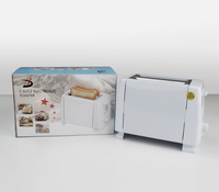 Grille-pain électrique multifonctionnel 2 tranches, mini-grille-sandwich antiadhésive pour la maison et l'hôtel, machine à petit-déjeuner 800W, amovible