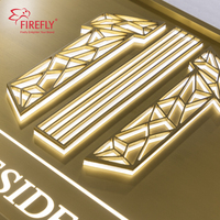 Letrero LED Personalizado de Acero Inoxidable para Exteriores, Resistente al Agua IP65, Logotipo 3D, Letrero con Nombre, Letras Metálicas Retroiluminadas