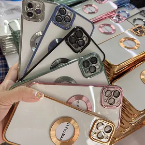 Mode galvanoplastie souple Tpu téléphone Smartphone couverture pour <span class=keywords><strong>Apple</strong></span> Iphone 11 12 <span class=keywords><strong>13</strong></span> 14 15 Pro Max concepteur iphone étui - Product Image 1