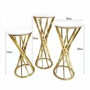 2022 Top Sale Stainless Steel Cake Table Walkway Wedding Stand For Wedding Pillar Decor