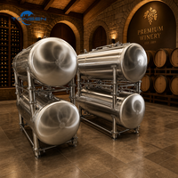 Cuve de Fermentation Horizontale Empilable Tonsen 2000L 3000L en Acier Inoxydable pour Brasserie Artisanale