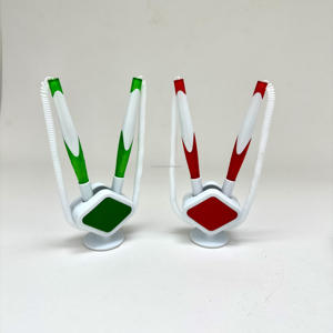 促销双包定制圆珠笔，带链和办公室/银行/酒店支架 - Product Image 4