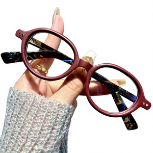 2025新着香港スタイルレトロクラシックソリッドフルリム耐久性のある目の保護読書メガネフレーム大人用ユニセックス - Product Image 4