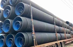 300mm 500mm 800mm 1000mm 1200mm đen polyethylene thoát nước cống cống <span class=keywords><strong>HDPE</strong></span> đôi tường sóng Ống - Product Image 5