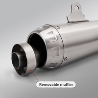 Tuyau de raccordement intermédiaire d'échappement 51 mm pour systèmes d'échappement moto KTM 390 ADV DUKE125/250/390 (2024-2026)