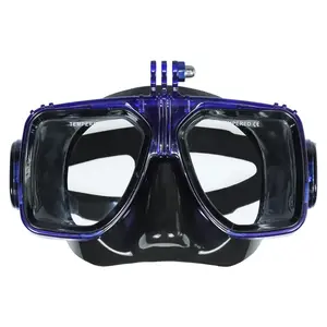 Masker Renang Snorkel M218, Pelindung Berenang Merah untuk Gopro