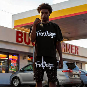 T-shirt graphique surdimensionné à impression personnalisée pour hommes Style Streetwear avec épaule tombante Tissu tricoté lourd de haute qualité grande taille - Product Image 1