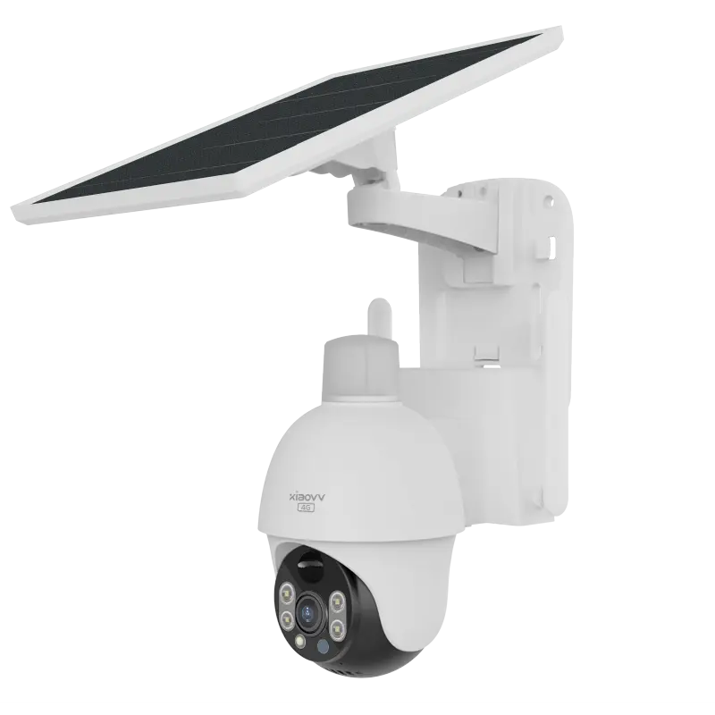 Xiaovv 24/7กล้อง CCTV มุมมองแบบสด, กล้องมองภาพในที่มืด B2B 3MP ไร้สายซิมการ์ด4G กล้องเครือข่ายพลังงานแสงอาทิตย์