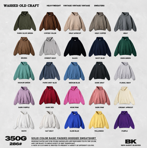 เสื้อฮู้ดดี้ผ้าฟลีซหนาสีพื้น 345 กรัม แฟชั่นแบรนด์ดัง สไตล์อเมริกัน ฮู้ดดี้แนวสตรีทสำหรับผู้ชาย เหมาะสำหรับฤดูใบไม้ร่วงและฤดูหนาว - Product Image 1