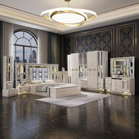 Ensemble de chambre à coucher complet de style turc classique économique, lit king size, lit double, ensemble de meubles de chambre à coucher modernes