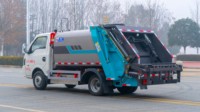 Camion compacteur de déchets électrique Dongfeng 4x2, véhicule de collecte des déchets à énergie nouvelle de 5 m³ avec compression hydraulique