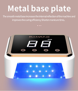 Lampe UV à ongles rechargeable 30 LED avec capteur intelligent, séchoir à vernis gel, 3 minuteurs, grande chambre, équipement de salon - Product Image 3