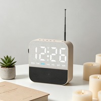 Nouvelle Horloge Réveil Radio Multifonctionnelle 2026 avec Grand Écran LED – Horloge de Bureau et de Chevet Décorative Perpétuelle