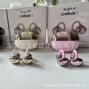 LinkBuds Y Clip-On <b>Bluetooth</b> Earphones Dynamic <b>Microphone</b> Touch Control Wireless Sports Earphones - Product Image 3