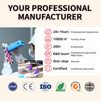 Kit de vernis à ongles gel en une étape sans TPO, flacons pour création de marque propre, vente en gros, application de vernis à ongles transparent avec logo personnalisé