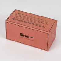 Boîtes en papier pliables à impression personnalisée pour l'emballage de bouteilles de capsules