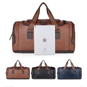 Wholesale Factory Custom Waterproof Leather <b>Weekend</b> Bag with Shoe <b>case</b> for Travel Sport Gym Journey - Product Image 4