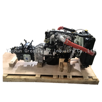 Moteur diesel 2,8 L 4jb1t complet turbocompressé avec boîte de vitesses, refroidissement par air, 4 temps, injection directe, 75 kW 100 CV pour camion