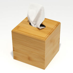 Cajas de Almacenamiento de Papel de Bambú Natural WDF, Caja de Pañuelos Moderna y Ecológica para Cocina y Baño - Product Image 1