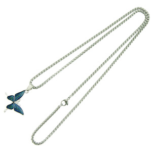 Collier pendentif papillon à variation de température 2026, chaîne en acier inoxydable, simple et exquis, pour femmes, bijoux de mode - Product Image 6