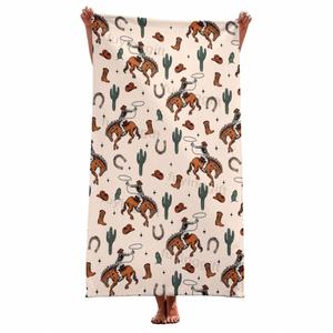 Grande serviette de plage rectangulaire imprimée réutilisable, sans sable, séchage rapide, toutes saisons, pour les vacances en plein air - Product Image 1