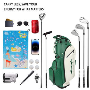 Bolsa <span class=keywords><strong>de</strong></span> <span class=keywords><strong>Golf</strong></span> con Soporte, Diseño Nuevo, para Hombre y Mujer, <span class=keywords><strong>de</strong></span> Cuero PU Impermeable y Duradero, con 6 Divisores, Venta Directa <span class=keywords><strong>de</strong></span> Fábrica, Precio al por Mayor, OEM - Product Image 4