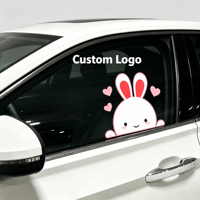 Autocollants de voiture en vinyle à motif personnalisé, imperméables, sans résidu, pour vitres de berlines, véhicules électriques, scooters et camping-cars